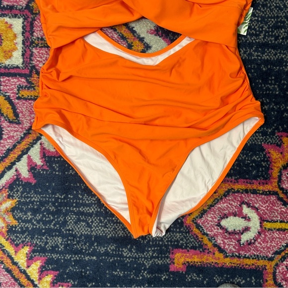 Eomenie Women One Piece Swimsuits Tummy Control Cutout High Waisted Size 2X NWT - Picture 10 of 15